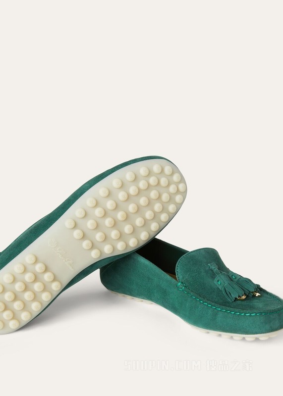 Dot Sole Walk 女士莫卡辛鞋 绒面小山羊皮