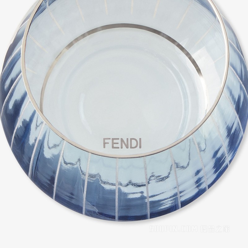 FENDI Roma玻璃杯套组 蓝色玻璃杯