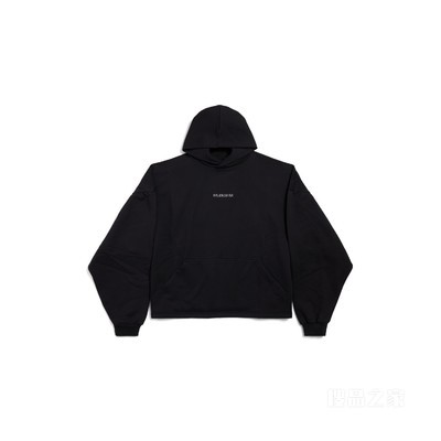 BALENCIAGA BACK CROPPED HOODIE连帽卫衣