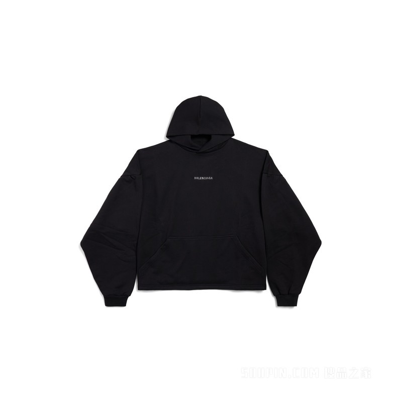 BALENCIAGA BACK CROPPED HOODIE连帽卫衣