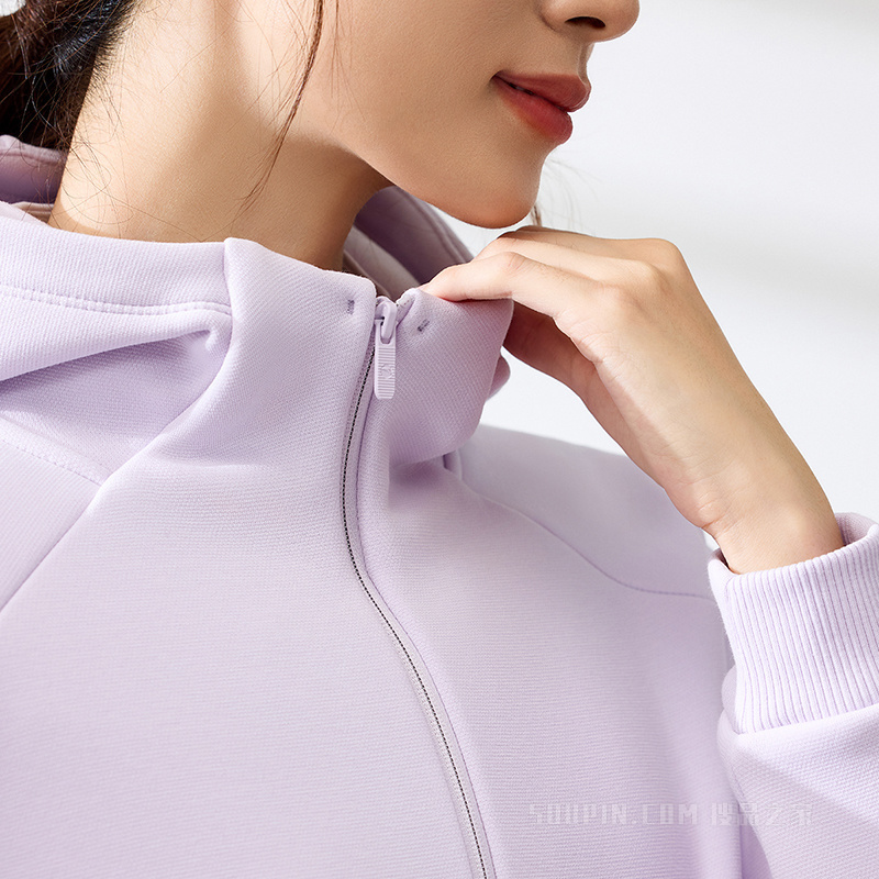安踏训练炽热科技加绒保暖女子针织运动上衣