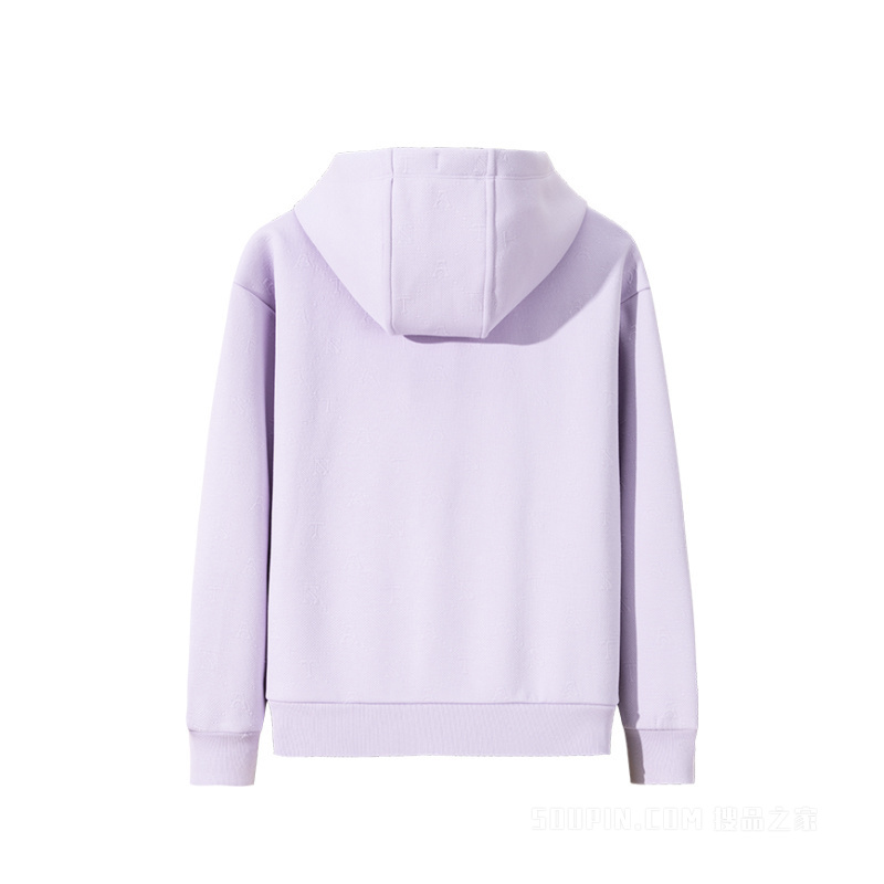 安踏训练加绒女子连帽卫衣