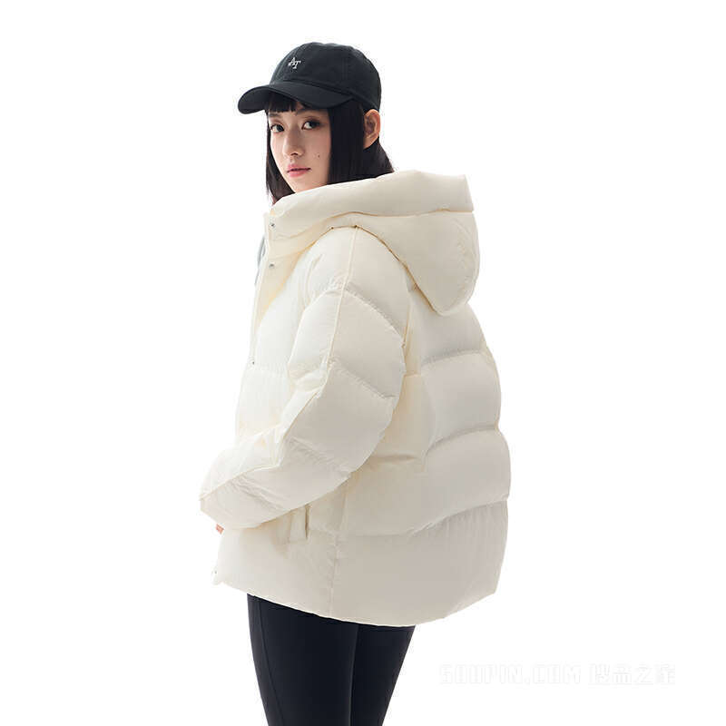安踏多彩羽绒运动复古女子防泼水羽绒服