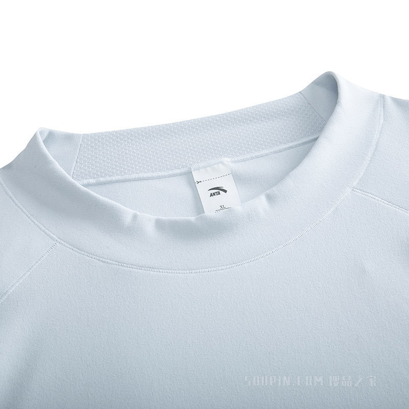 安踏进阶跑舒适保暖男子长袖针织衫