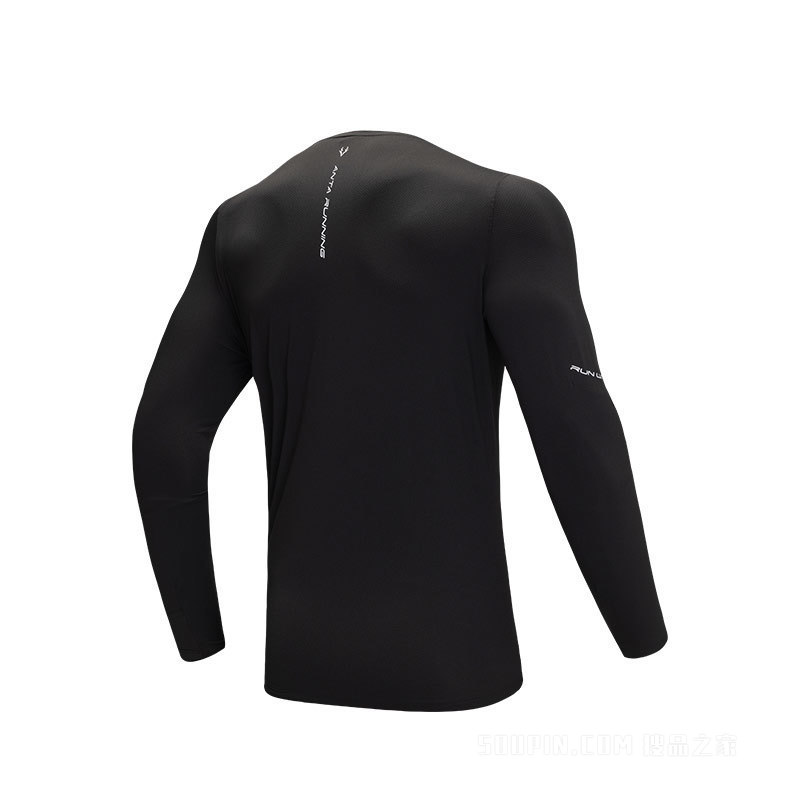 安踏进阶跑疾飞速干男子长袖针织衫