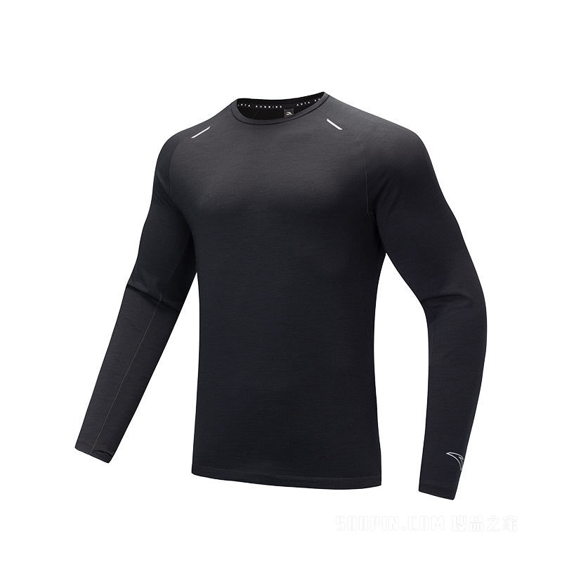安踏进阶跑男子长袖针织衫