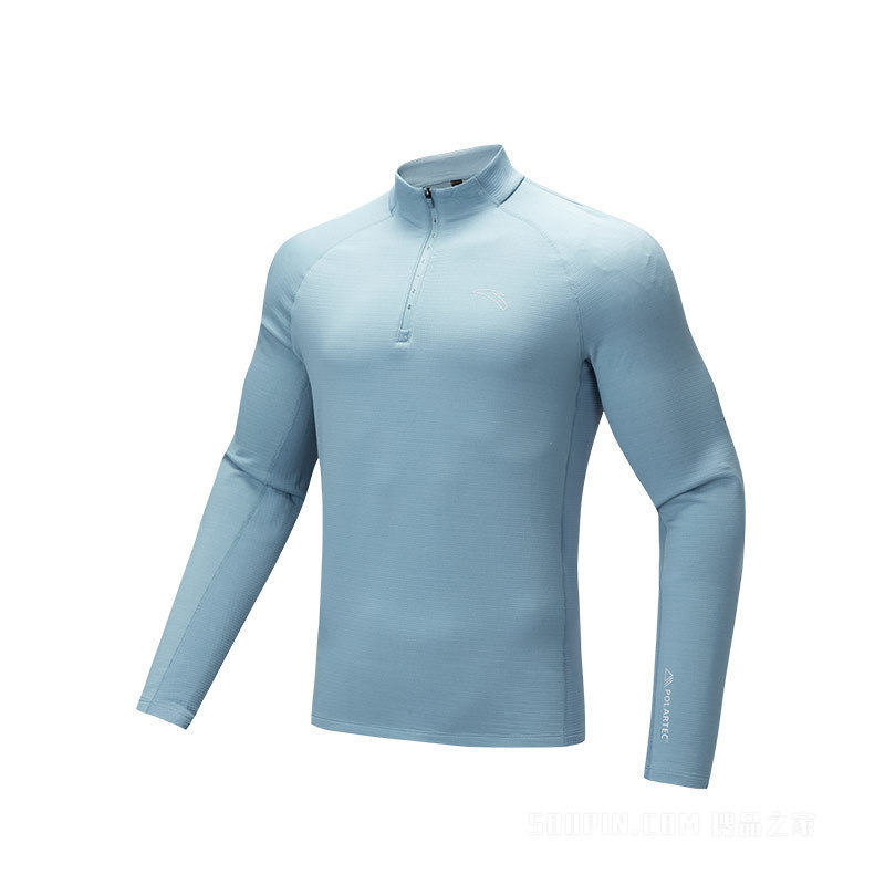 安踏进阶跑男子长袖保暖针织衫