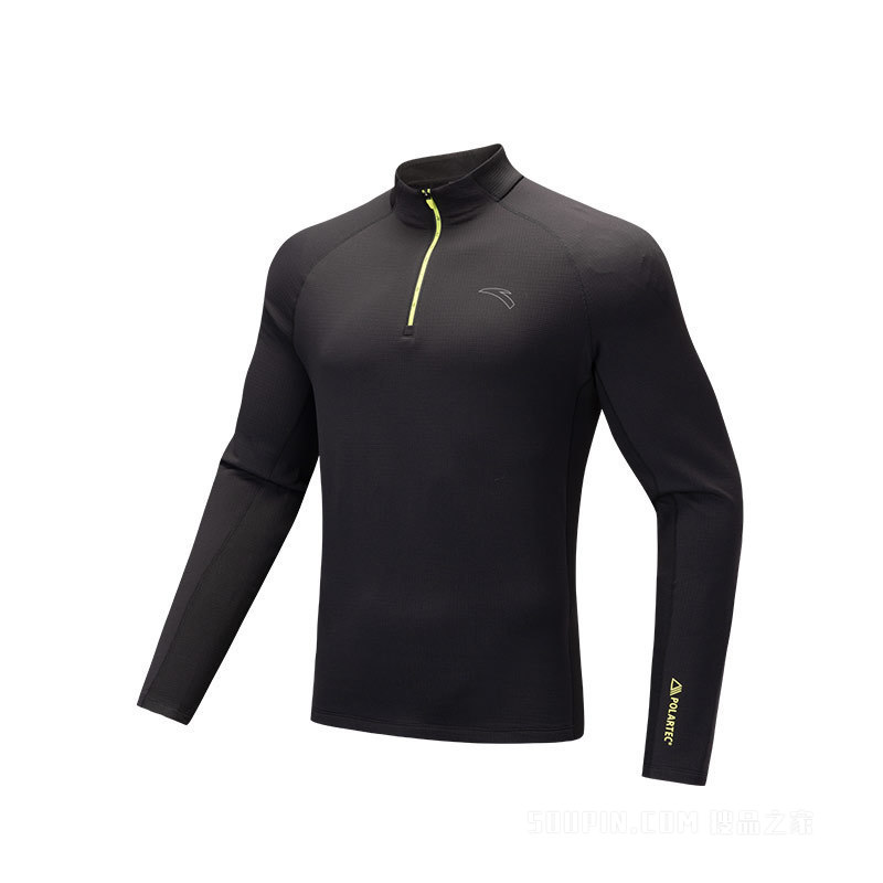 安踏进阶跑男子长袖保暖针织衫