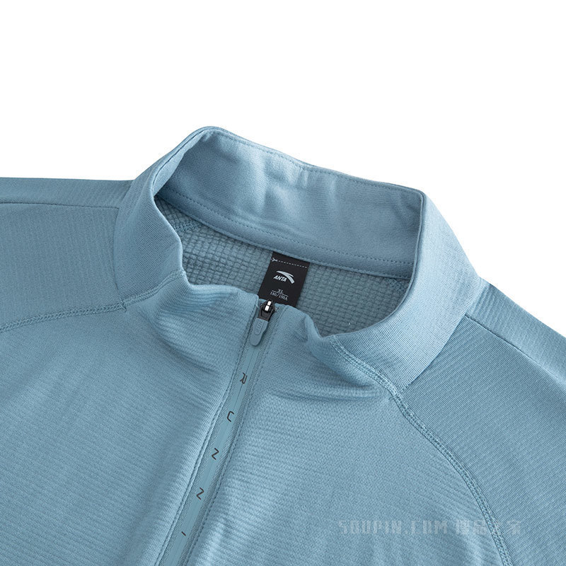 安踏进阶跑男子长袖保暖针织衫