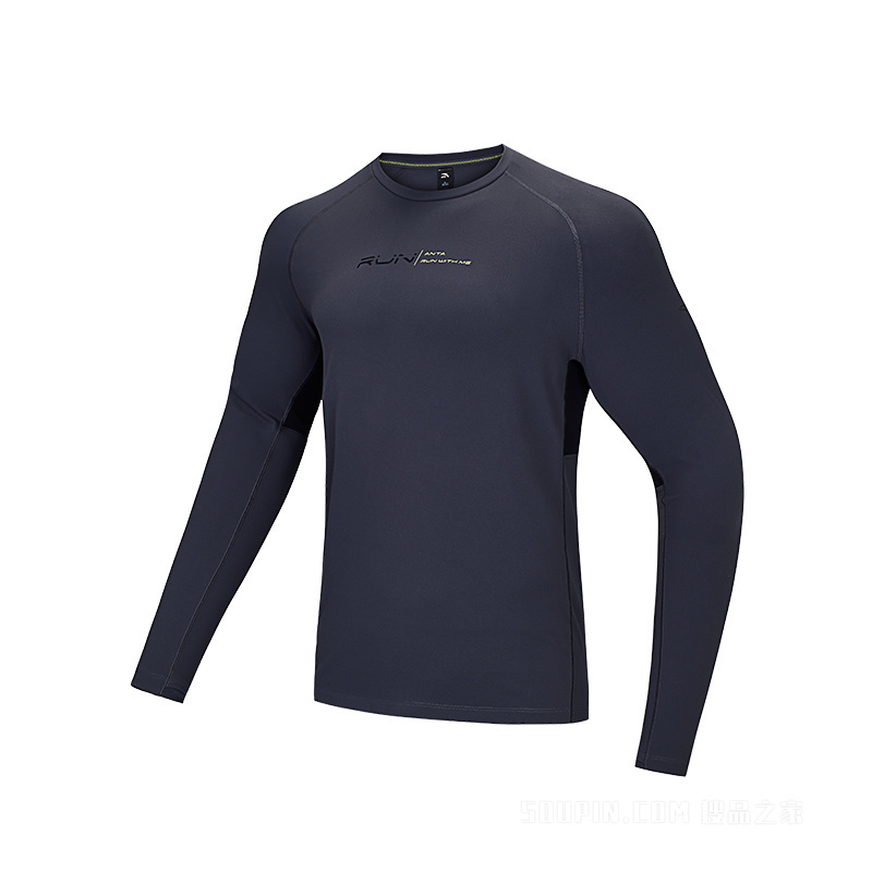 安踏进阶跑男子长袖针织衫