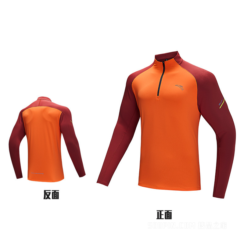 安踏进阶跑男子长袖针织衫