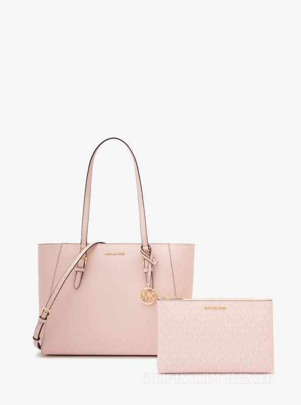 Charlotte 大号皮质托特包