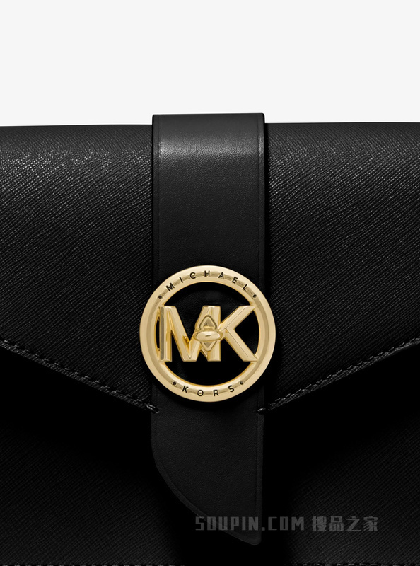 MK Charm 中号皮质斜挎包