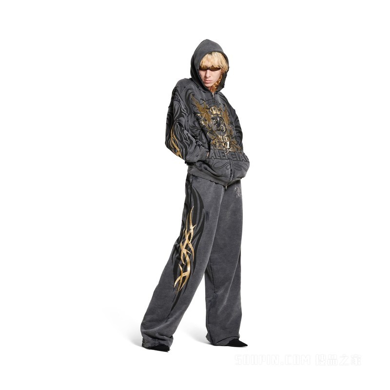 TACKY GOLD HOODIE常规版型拉链连帽卫衣