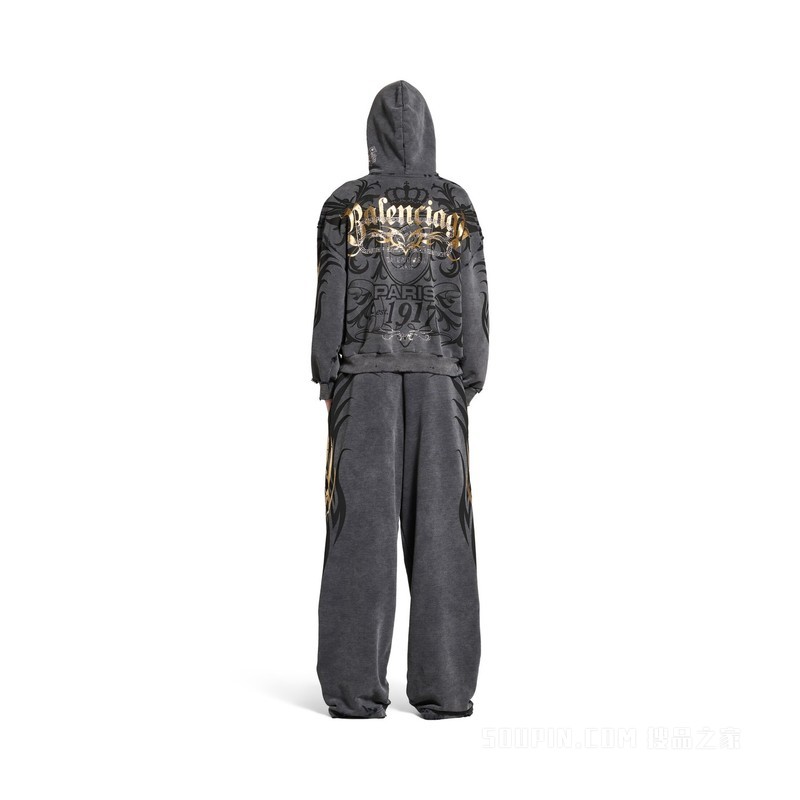 TACKY GOLD HOODIE常规版型拉链连帽卫衣