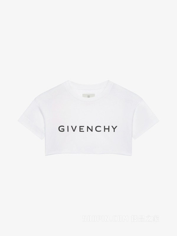 GIVENCHY LOGO短款T恤