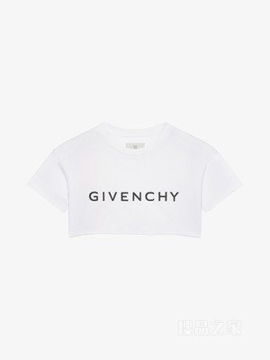 GIVENCHY LOGO短款T恤