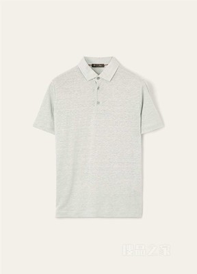 男士 Polo 衫 亚麻