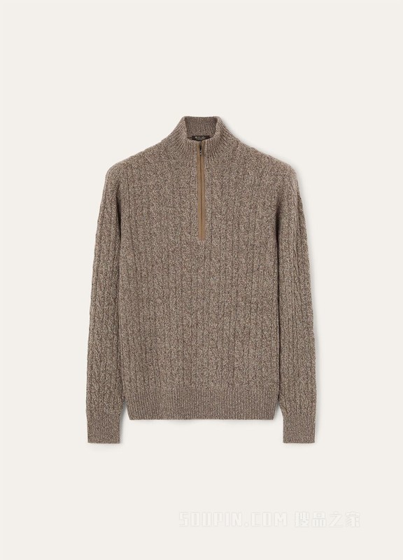 男士半高领针织衫 小羊绒