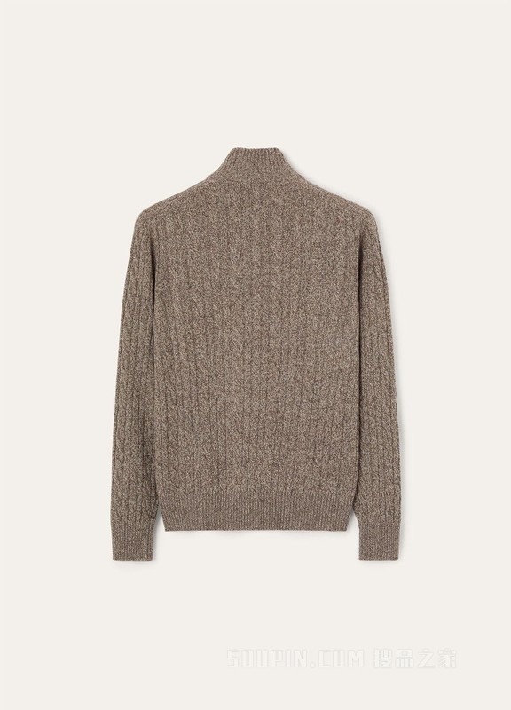男士半高领针织衫 小羊绒