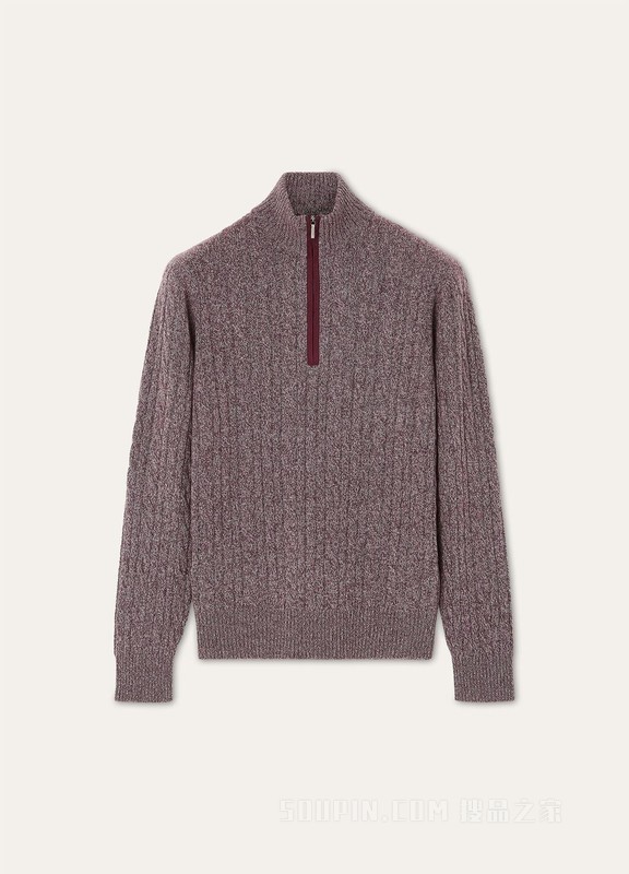 男士半高领针织衫 小羊绒
