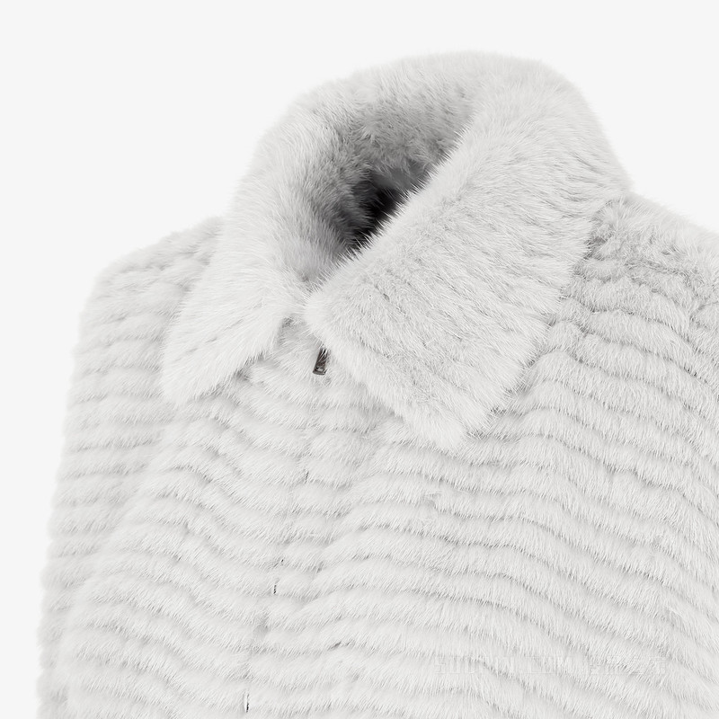 背心 白色貂皮背心