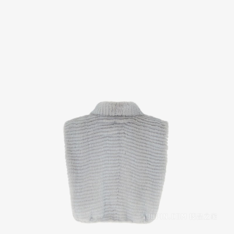 背心 灰色貂毛背心