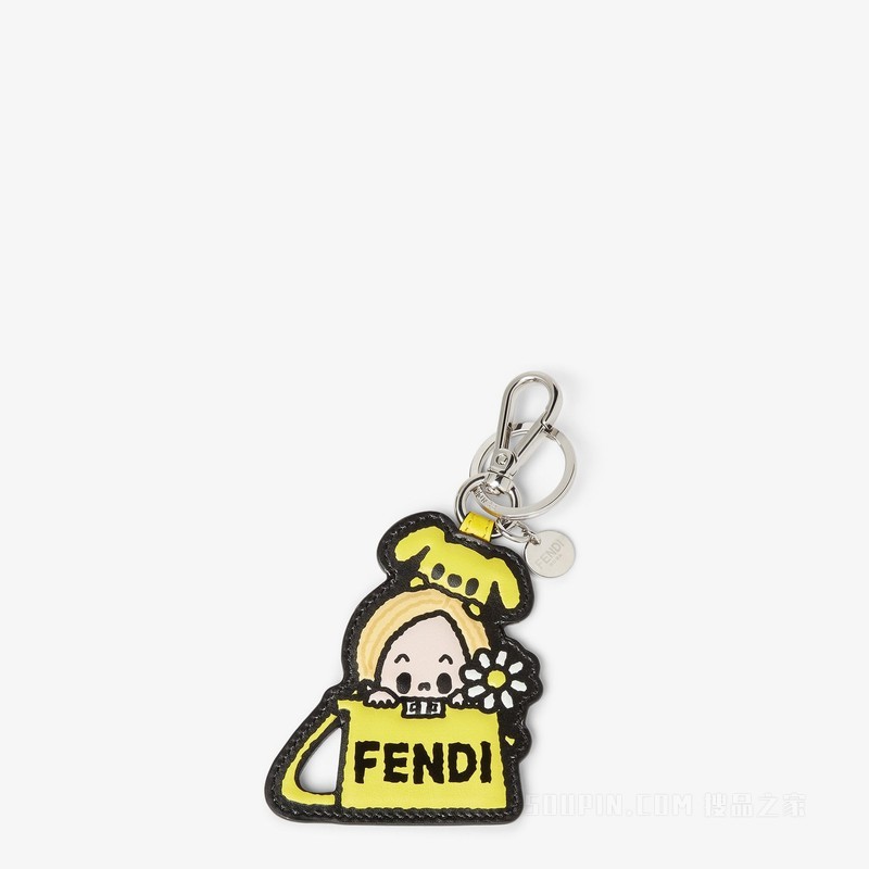 FENDI Silvia And The Baguette吊饰 拼色皮质吊饰