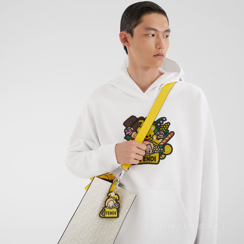 FENDI Silvia And The Baguette吊饰 拼色皮质吊饰