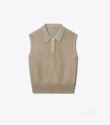 网眼布 Polo 衫 星光钛色