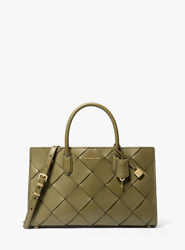 Scarlett 中号皮质手提包