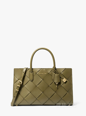 Scarlett 中号皮质手提包