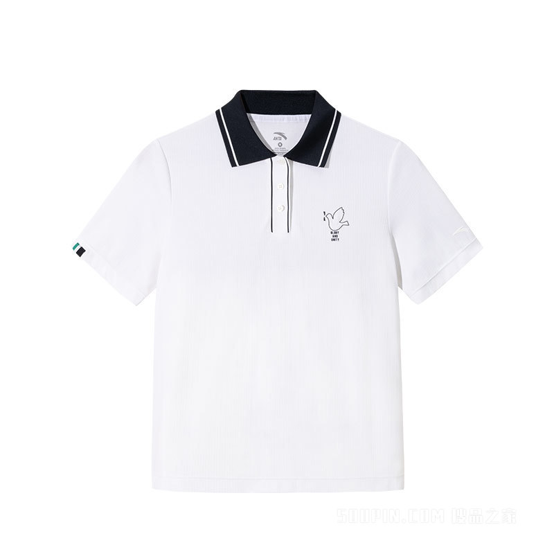 安踏生活系列ANTAICONIC女子短袖POLO衫