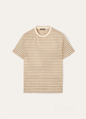 Elvo 男士T恤 亚麻, 桑蚕丝