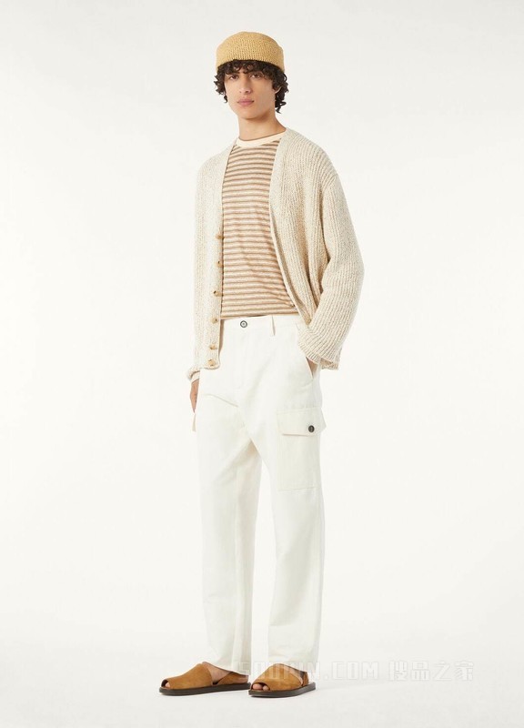 Elvo 男士T恤 亚麻, 桑蚕丝