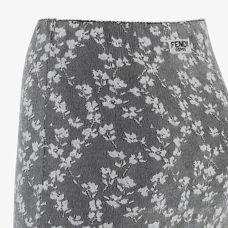 半身裙 黑色纤维胶提花半身裙