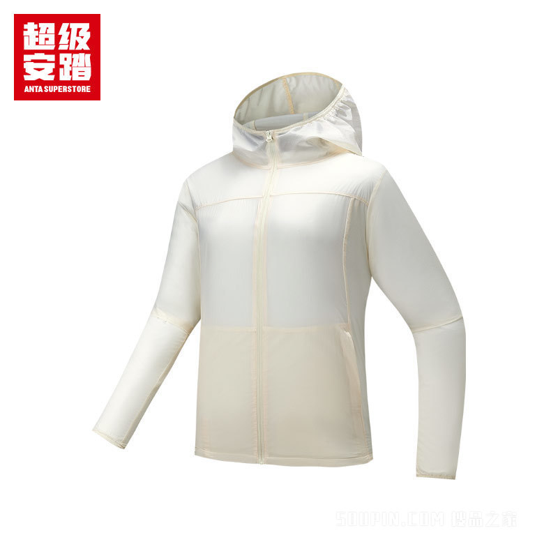 超级安踏训练女子防风防晒冰肤薄外套