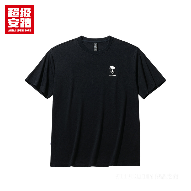 超级安踏跨界联名男子冰感抗菌短袖针织衫