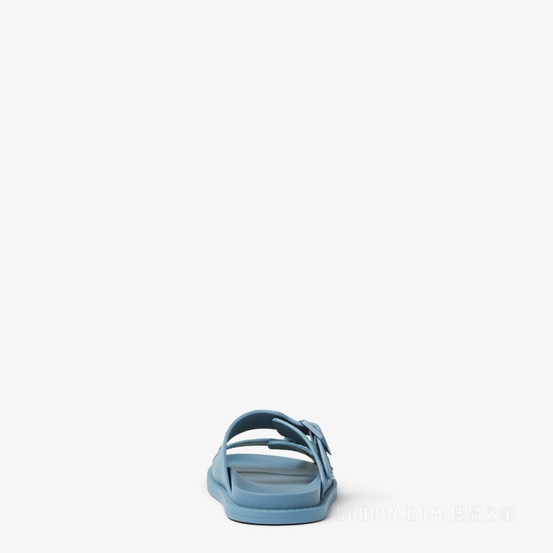 FENDI Feel凉鞋 浅蓝色绒面皮凉鞋
