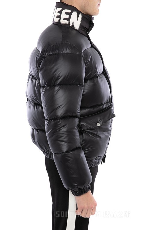 McQueen Graffiti puffer jacket