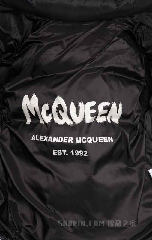 McQueen Graffiti puffer jacket