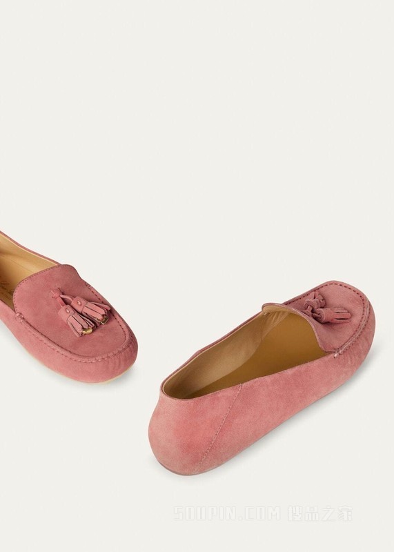 Dot Sole Walk 女士莫卡辛鞋 绒面小山羊皮