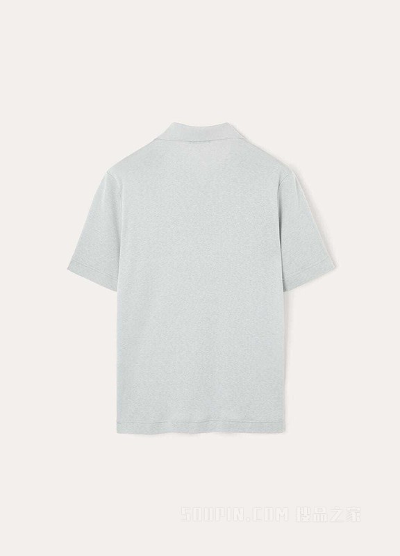 Valpiana 男士Polo衫 棉 , 桑蚕丝