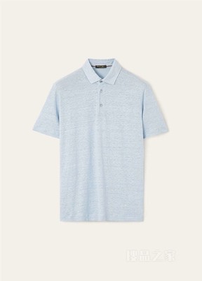 男士 Polo 衫 亚麻