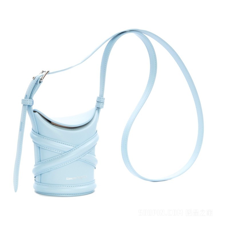 Light blue bucket bag