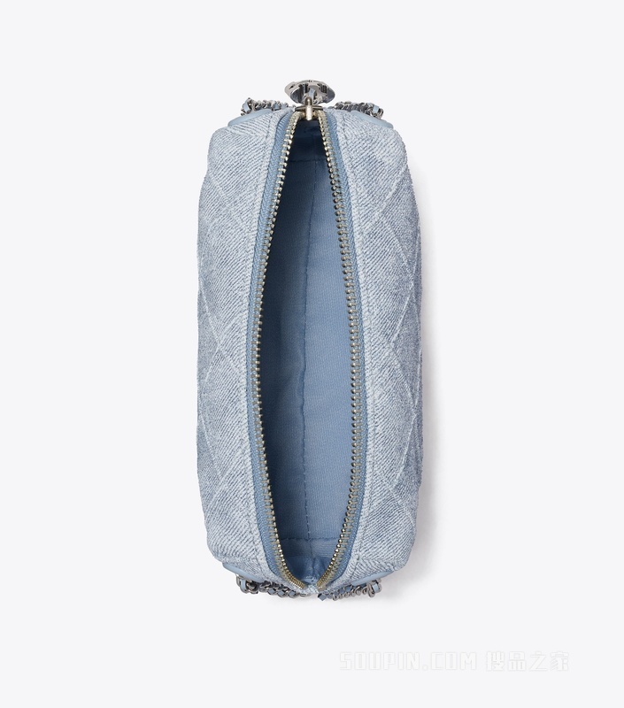 Fleming 牛仔印花软皮斜挎包 牛仔