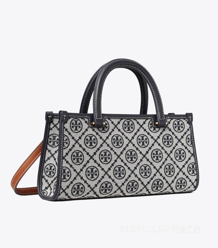 【礼物】T Monogram 小号 East-West 托特包 Tory 海军蓝