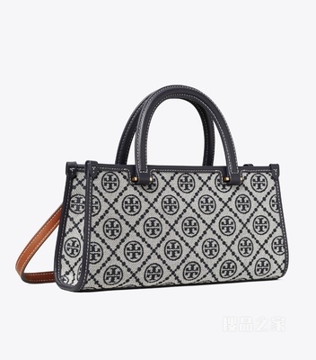【礼物】T Monogram 小号 East-West 托特包 Tory 海军蓝