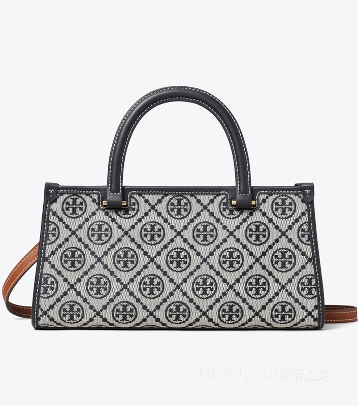 【礼物】T Monogram 小号 East-West 托特包 Tory 海军蓝