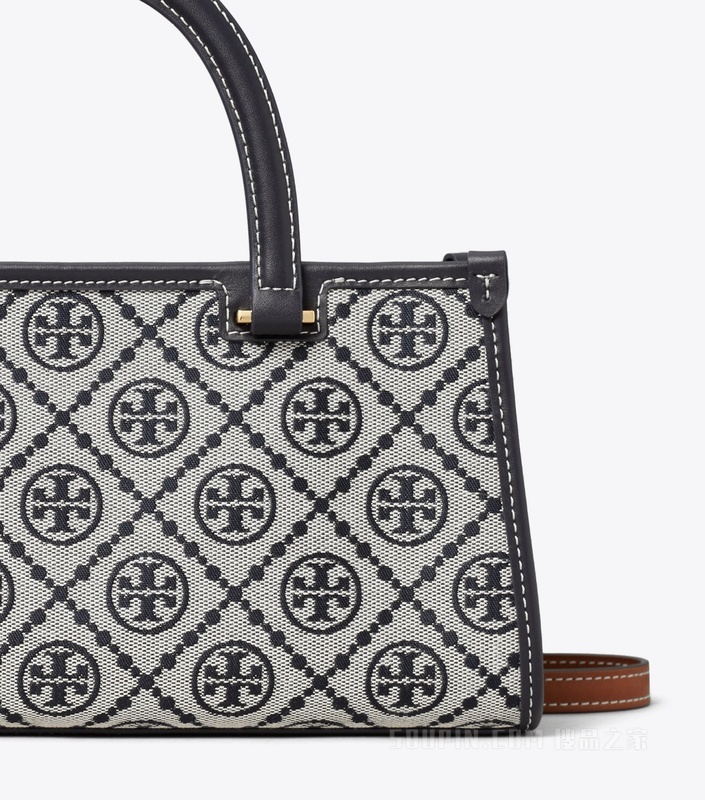 【礼物】T Monogram 小号 East-West 托特包 Tory 海军蓝